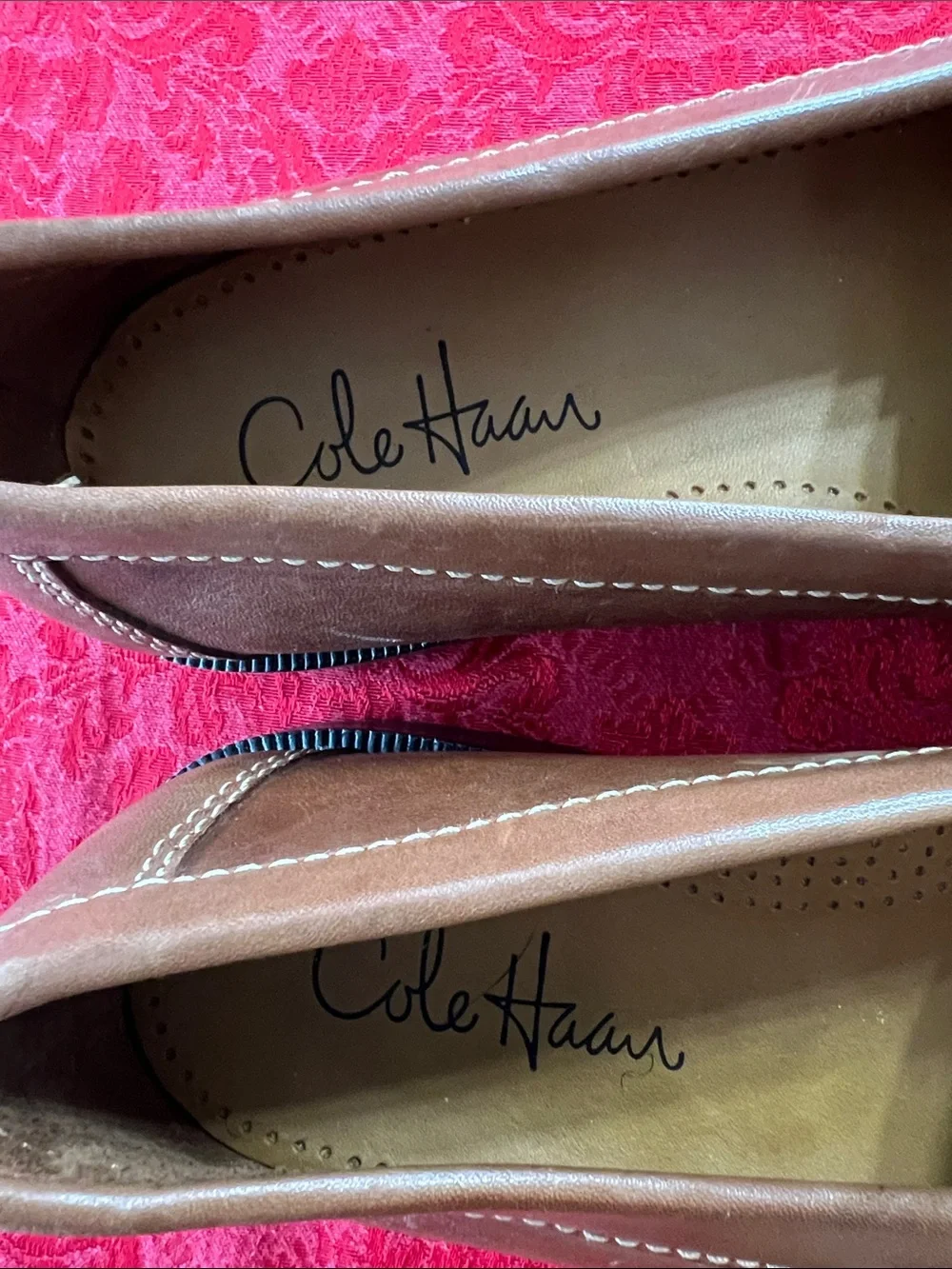 Cole Haan Men’s 10.5M Brown Leather Kiltie Tassel Loafers Moccasins